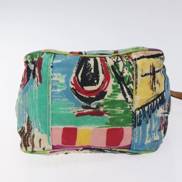 PRADA Hand Bag Nylon Blue Silver Auth 130935 - Picture 6 of 16